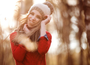 Young woman, forest, autumn, Young woman, forest, autumn,