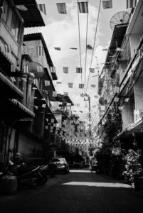 Side street in Bangkok Side street in Bangkok