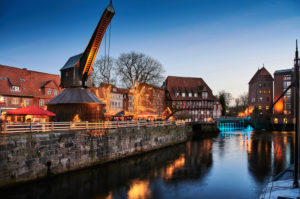City view, Lüneburg, old town, water district, landmark, illuminated, old crane, at the Stintmarkt, at the fish market, Christmas, Christmas market, night shot, City view, Lüneburg, old town, water district, landmark, illuminated, old crane, at the Stintmarkt, at the fish market, Christmas, Christmas market, night shot,