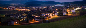 Switzerland, Canton Zurich, Otelfingen, Dawn