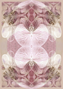 photographic flowers ornament,