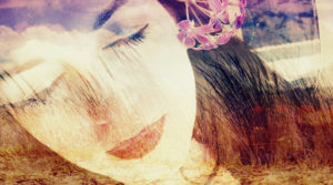 Photomontage, woman, landscape, beach, detail, color filter, Photomontage, woman, landscape, beach, detail, color filter,