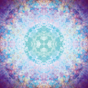 Composing flowers into a mandala ornament