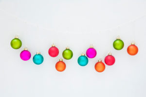 Christmas balls, row, hung up, Christmas balls, row, hung up,