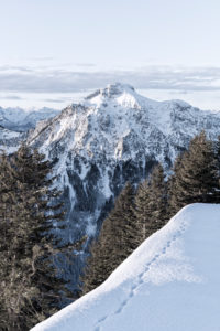 mountain landscape on the Tegelberg (mountain) in South Germany in winter, mountain landscape on the Tegelberg (mountain) in South Germany in winter,
