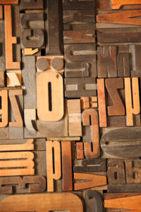 letters for printing, from above, rustic home accessories, wood, handicraft letters for printing, from above, rustic home accessories, wood, handicraft