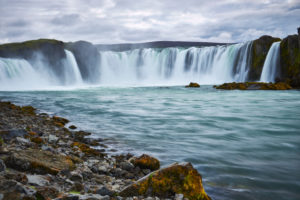 Godafoss waterfall on the Skjálfandafljót Godafoss waterfall on the Skjálfandafljót