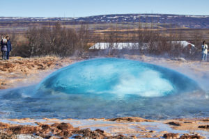 southwest Iceland, Golden Circle, Geysir Strokkur, Laugarvatn in Haukadalur Valley southwest Iceland, Golden Circle, Geysir Strokkur, Laugarvatn in Haukadalur Valley