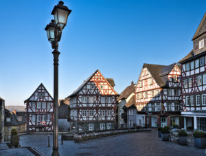 Europe, Germany, Hesse, Lahn-Dill-Kreis, Lahn-Dill-Bergland, Wetzlar, old town on the Kornmarkt Europe, Germany, Hesse, Lahn-Dill-Kreis, Lahn-Dill-Bergland, Wetzlar, old town on the Kornmarkt