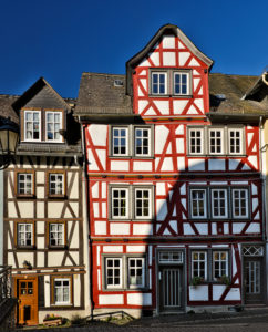 Europe, Germany, Hesse, Lahn-Dill-Kreis, Lahn-Dill-Bergland, Wetzlar, half-timbered houses in Rosengasse Europe, Germany, Hesse, Lahn-Dill-Kreis, Lahn-Dill-Bergland, Wetzlar, half-timbered houses in Rosengasse