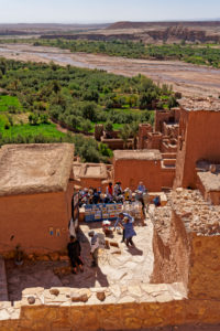 Ait Benhaddou, crafts vendor, Morocco, tourists, commerce, architecture Ait Benhaddou, crafts vendor, Morocco, tourists, commerce, architecture