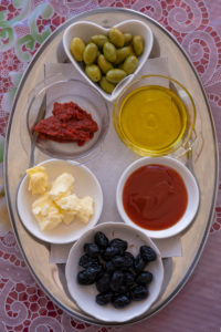 butter, Chez Rafiq Restaurant, condiments, food tray, High Atlas Mountains, Morocco, near Tizi n'Tichka mountain pass, olive oil, olives, condiments, health, diet butter, Chez Rafiq Restaurant, condiments, food tray, High Atlas Mountains, Morocco, near Tizi n'Tichka mountain pass, olive oil, olives, condiments, health, diet