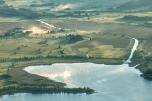 View of the Kochelsee, the Loisach and adjacent bogs View of the Kochelsee, the Loisach and adjacent bogs