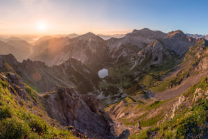 Sunrise over the Soierngruppe in the Karwendel Sunrise over the Soierngruppe in the Karwendel