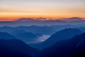 Mountains before sunrise Mountains before sunrise