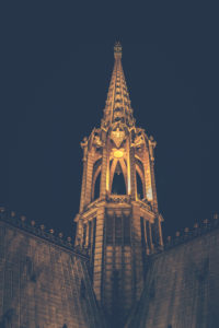 The Cologne Cathedral. Even at night an impressive, Gothic building. - Editorial use only.