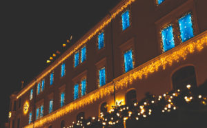 The Augsburger Christkindlesmarkt, Christmas market in Swabia at night. Advent calendar xxl