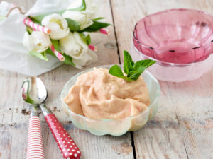 Iced rhubarb sorbet Iced rhubarb sorbet
