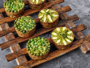 Quinoa muffin with peas and asparagus Quinoa muffin with peas and asparagus