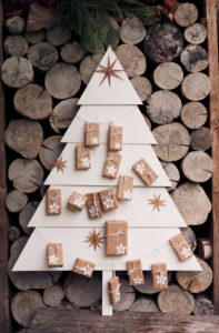 Self-made Advent calendar, Still life Christmas