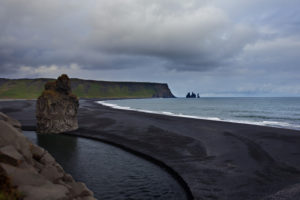 Vik, bay, coast, sand, beach, volcanic, Iceland Vik, bay, coast, sand, beach, volcanic, Iceland