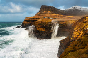 Dálsa, Múlafossur, Gásadalur, Várga Island, Faroe Islands Dálsa, Múlafossur, Gásadalur, Várga Island, Faroe Islands