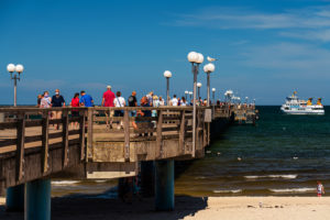 Pier on the beach at Binz (Ruegen Island) during the Covid19 - Corona crisis Pier on the beach at Binz (Ruegen Island) during the Covid19 - Corona crisis