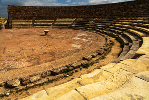 Salamis Ancient Municipal Theater, Turkish Republic of Northern Cyprus Salamis Ancient Municipal Theater, Turkish Republic of Northern Cyprus