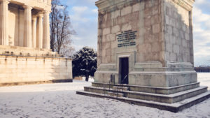 Germany, Bavaria, Upper Bavaria, Munich, Theresienwiese, Hall of Fame with bronze statue Bavaria Germany, Bavaria, Upper Bavaria, Munich, Theresienwiese, Hall of Fame with bronze statue Bavaria