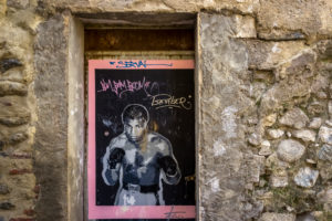 Graffiti von Muhammad Ali in Ceret Graffiti von Muhammad Ali in Ceret