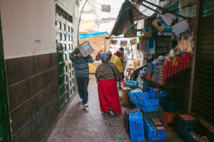 In the streets of the old town of Tetouan In the streets of the old town of Tetouan
