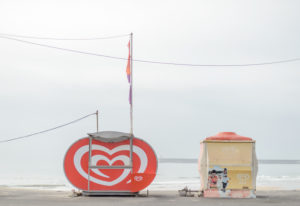 Verkaufsstände am Strand von Porto Verkaufsstände am Strand von Porto