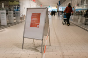 At the mall during the Covid19 crisis. At the mall during the Covid19 crisis.