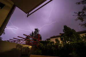 Long time exposure, storm, flash Long time exposure, storm, flash