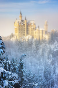 Germany, Bavaria, Schwangau, Neuschwanstein Castle in winter Germany, Bavaria, Schwangau, Neuschwanstein Castle in winter