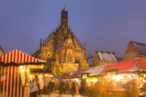 Germany, Bavaria, Nuremberg, Christmas Market with the Frauenkirche in the background Germany, Bavaria, Nuremberg, Christmas Market with the Frauenkirche in the background