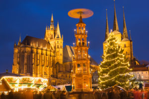 Germany, Thuringia, Erfurt, Christmas Market in Cathedral Square Germany, Thuringia, Erfurt, Christmas Market in Cathedral Square