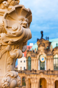 Germany, Saxony, Dresden, Zwinger Palace Museum, close up of statue in the courtyard Germany, Saxony, Dresden, Zwinger Palace Museum, close up of statue in the courtyard
