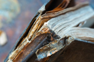 Old Book, Close up of the Spine Old Book, Close up of the Spine