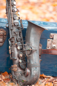 Vintage Saxophone, suitcase Vintage Saxophone, suitcase