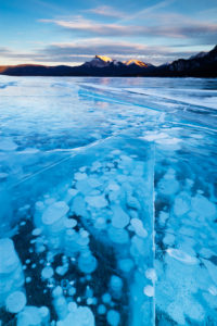Canada, Alberta, Abraham Lake, Bubbles and Cracks in the Ice Canada, Alberta, Abraham Lake, Bubbles and Cracks in the Ice