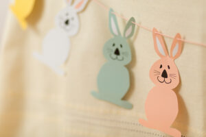 Osterdekoration, Hasen-Girlande, Frohe Ostern Osterdekoration, Hasen-Girlande, Frohe Ostern