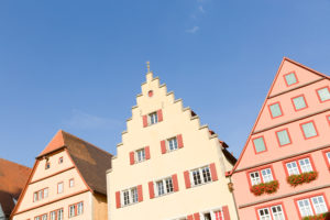 Rothenburg ob der Tauber, old town, gabled houses Rothenburg ob der Tauber, old town, gabled houses