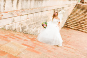 Bride, wedding, garden, young woman, wedding dress, stairs, smile, hurry Bride, wedding, garden, young woman, wedding dress, stairs, smile, hurry
