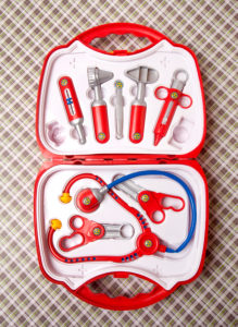 Doctor's case, toys, medicine, health
