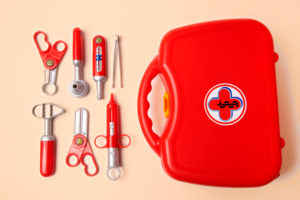 Doctor's case, toys, medicine, health