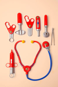 Doctor's case, toys, medicine, health