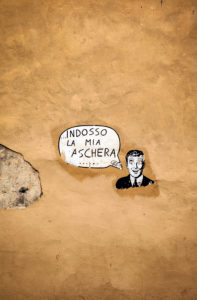 Mauer, Graffiti, Lucca, Toskana, Italien Mauer, Graffiti, Lucca, Toskana, Italien