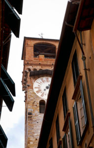 Torre delle Ore, Uhrturm, Lucca, Toskana, Italien Torre delle Ore, Uhrturm, Lucca, Toskana, Italien