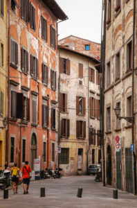 Haus, Gasse, Pisa, Toskana, Italien Haus, Gasse, Pisa, Toskana, Italien